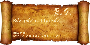 Répás Ildikó névjegykártya
